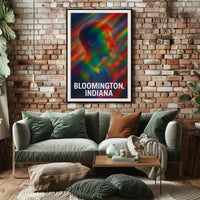 Vibrant Portrait Bloomington Indiana Expressionism Poster