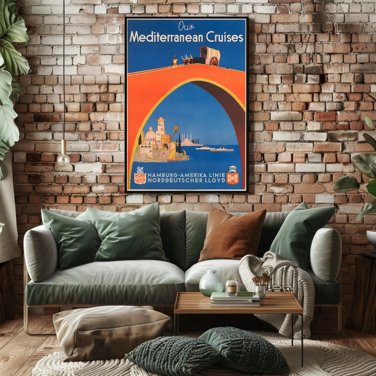Mediterranean Cruises Advertisement Poster
