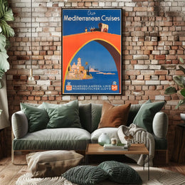 Mediterranean Cruises Advertisement Poster