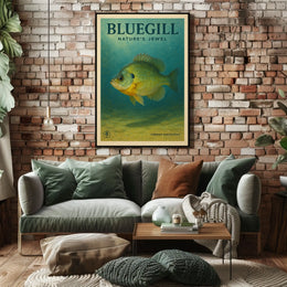 Bluegill NatureS Jewel Poster