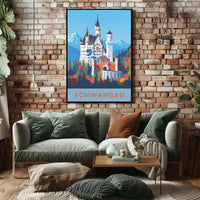 Neuschwanstein Castle Enchantment Travel Poster