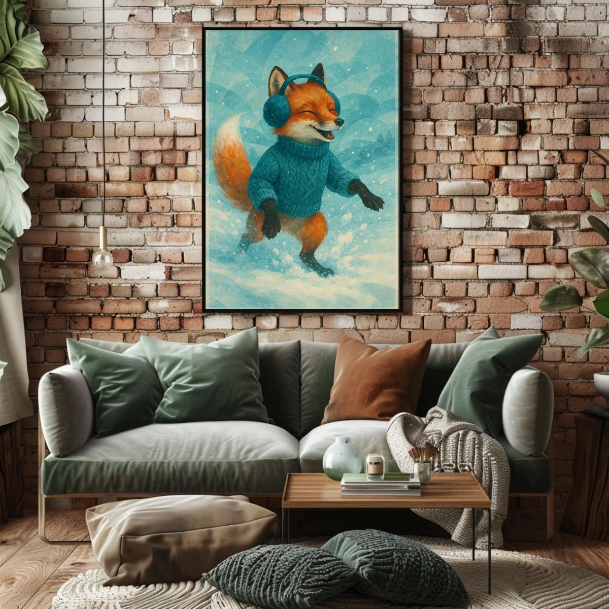 Fox In Snow Poster