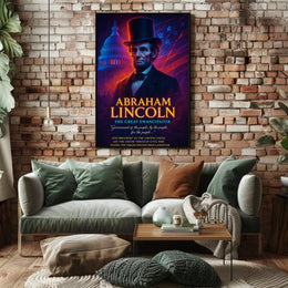 Abraham Lincoln Patriotic Historical or Presidential Poster PosterGoat
