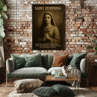 Saint Dymphna Patroness Of Mental Poster