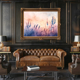 Serene Nature-Inspired Watercolor Landscape Art Poster