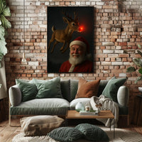 Santa and Rudolphs Holiday Cheer Poster
