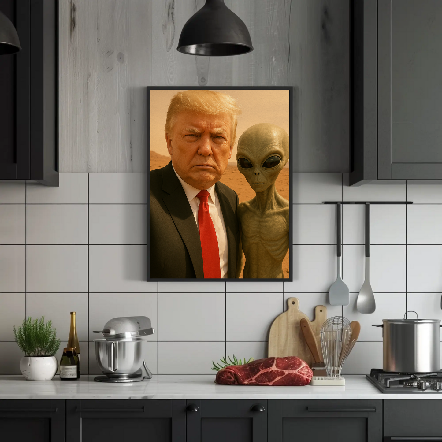 Donald Trump Alien Mars Photo Poster
