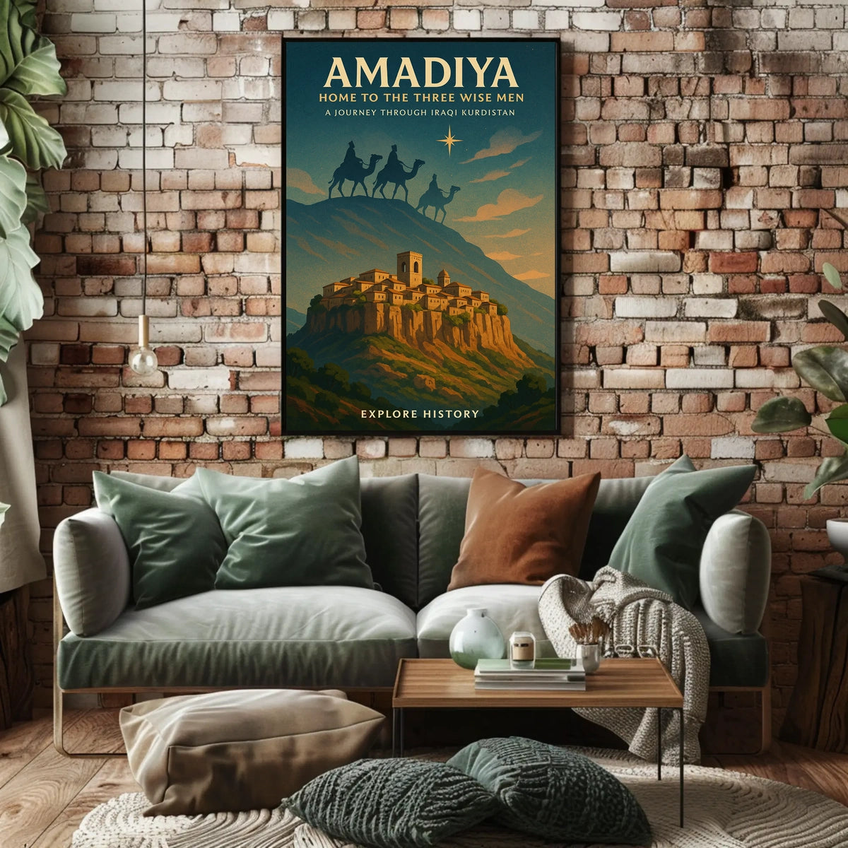 Amadiya Home to the Three Wise Men Poster