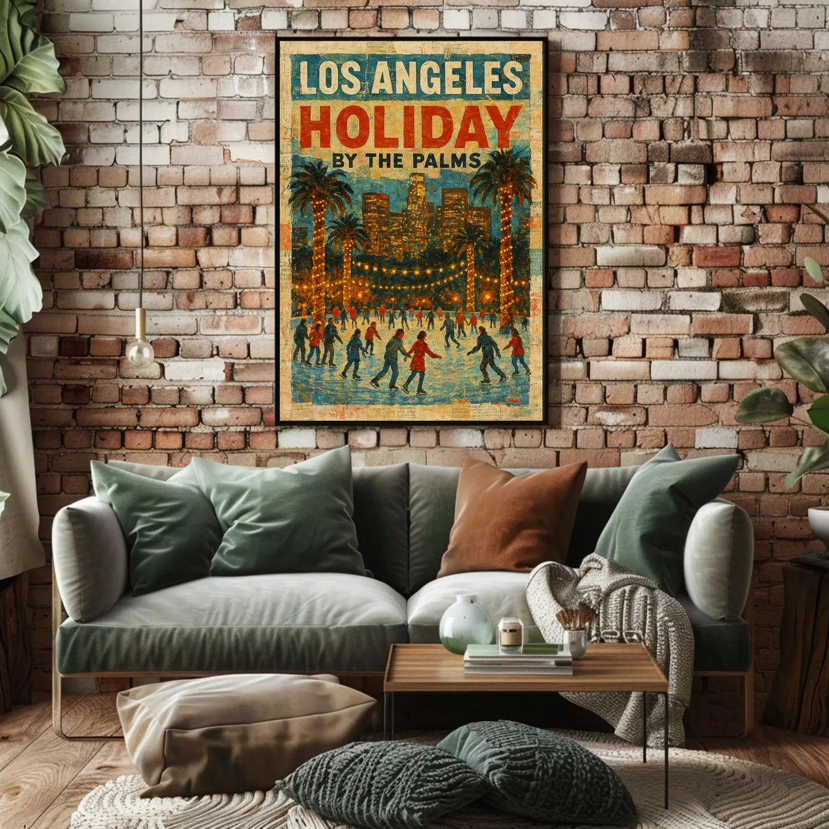 Los Angeles Holiday By The Palms Poster
