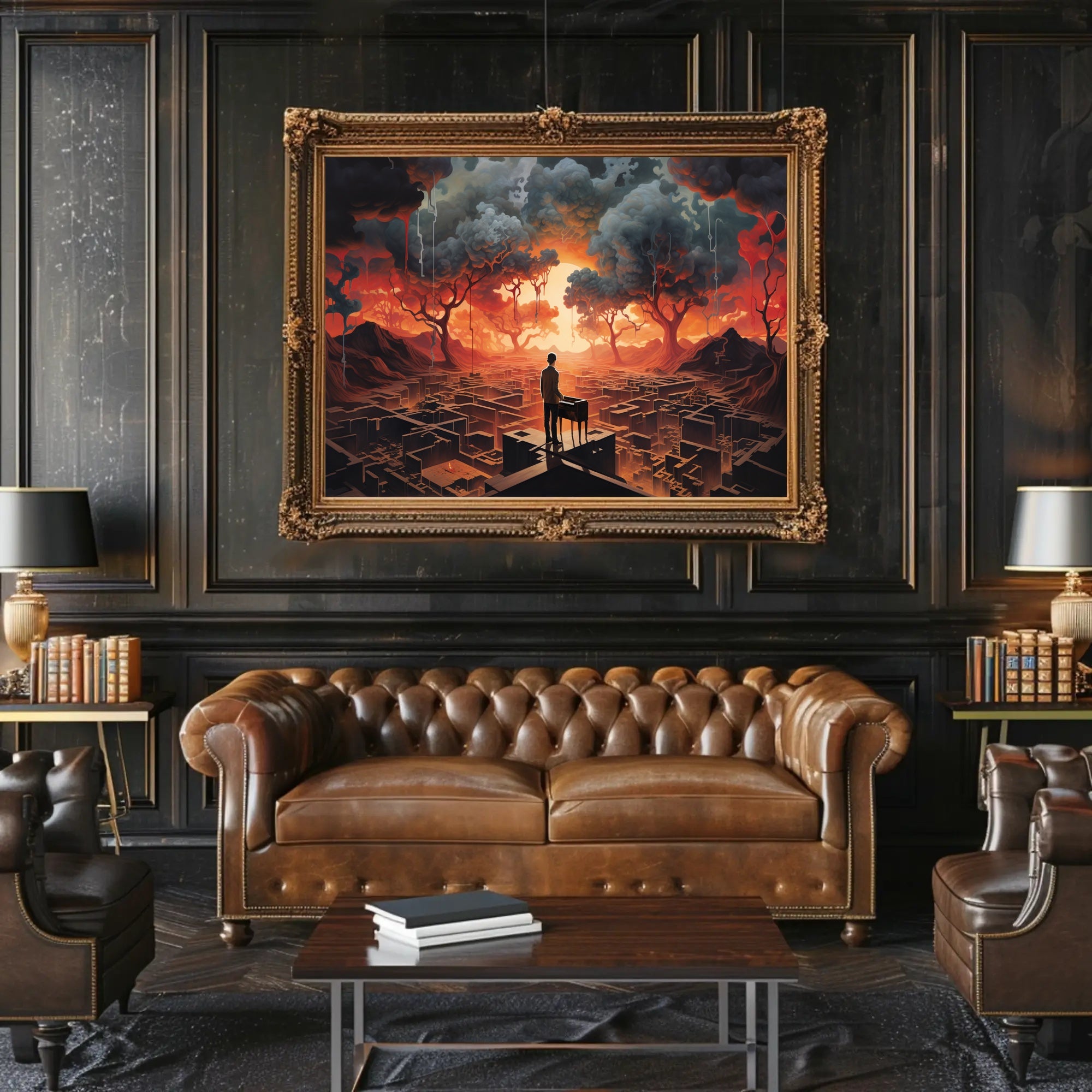 Dreamlike Surreal Landscape in Abstract or Artistic Poster