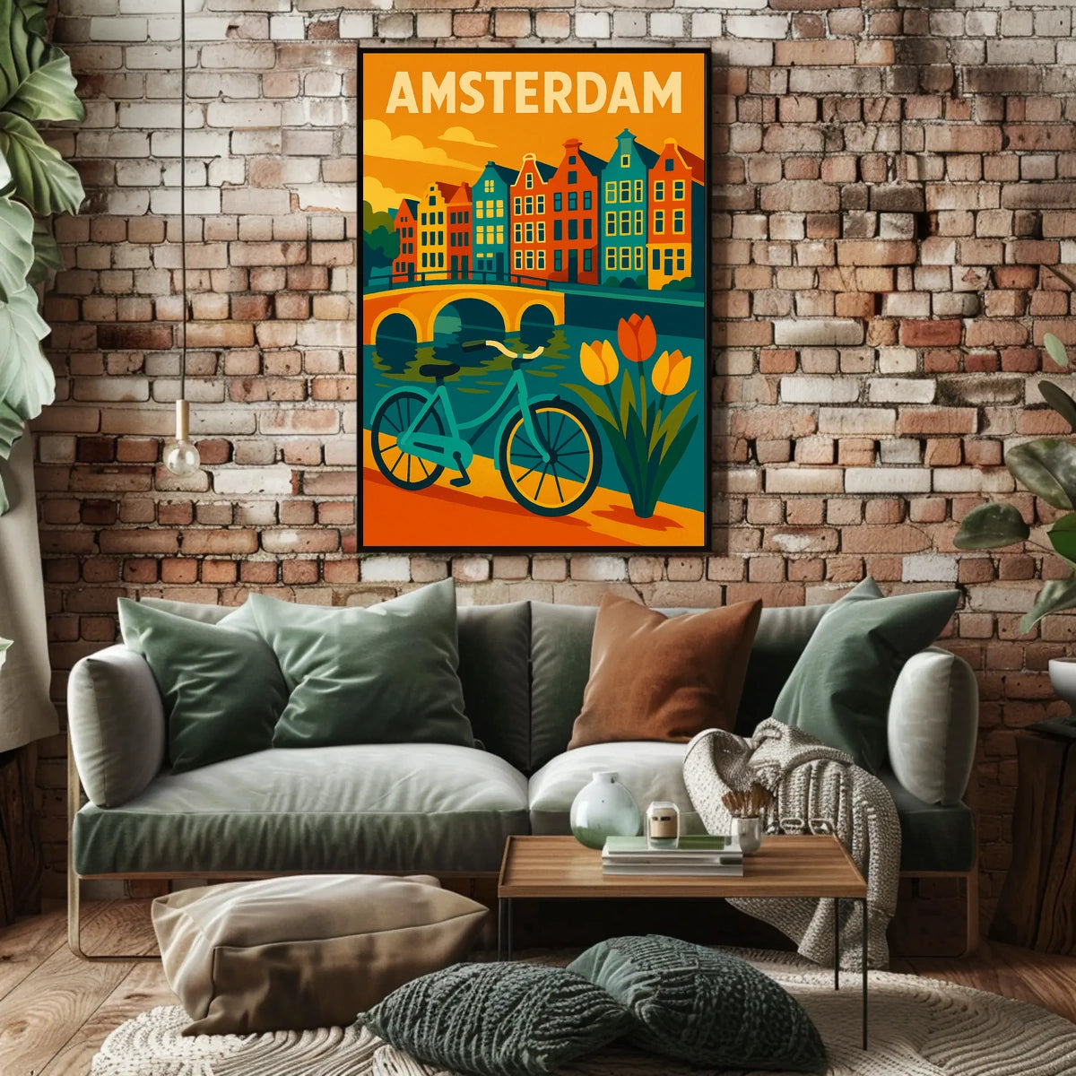 Amsterdam Cityscape Poster