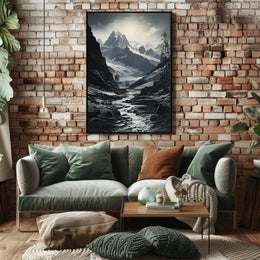 Majestic Snow-Capped Peaks National Park Poster