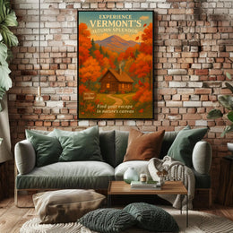 Vermont Autumn Splendor Wall Art Print