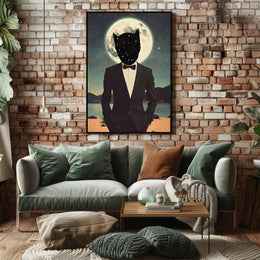 Cosmic Elegance Surreal Poster Print Wall Art