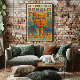 Donald Trump Mosaic Legacy Bold Patriot Poster