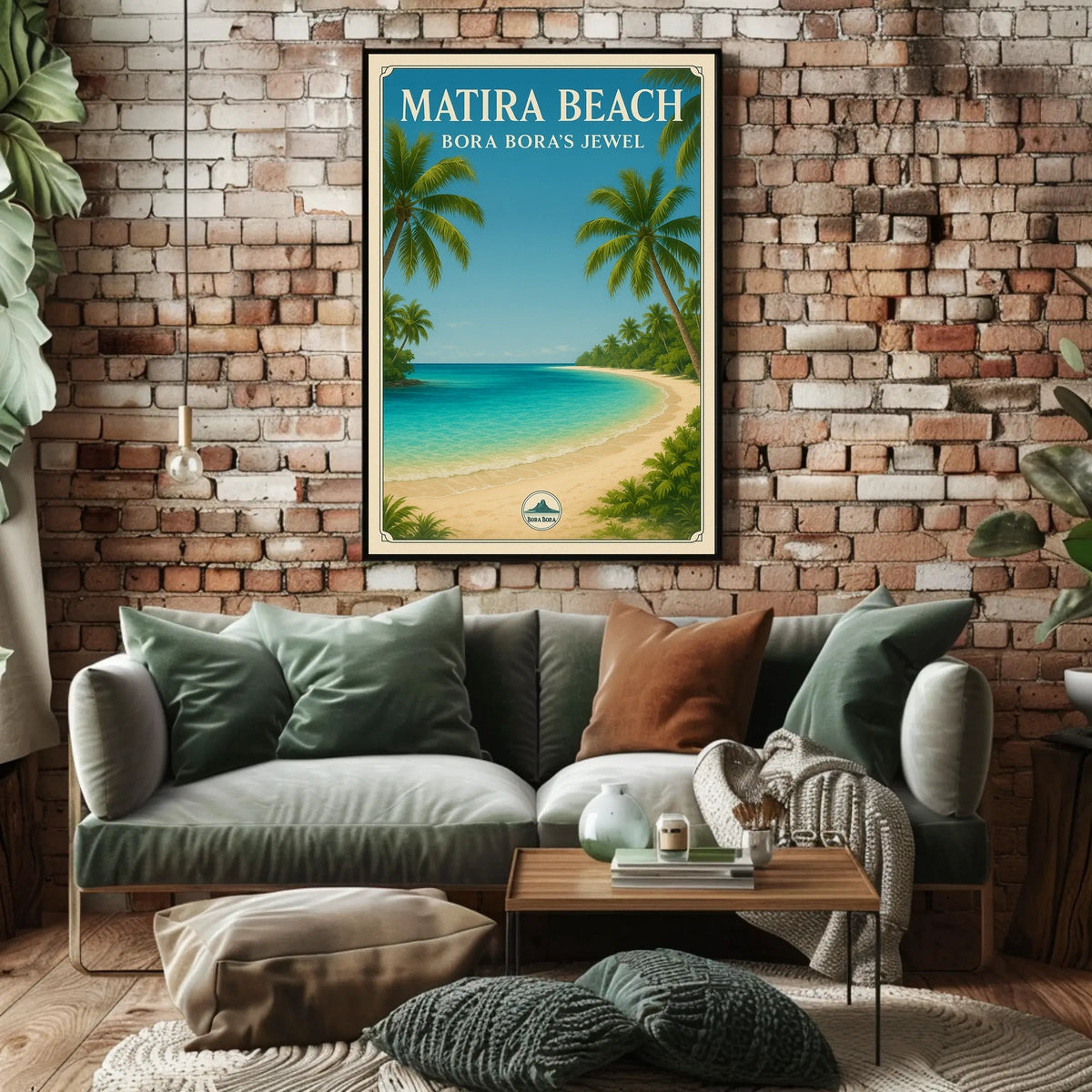 Matira Beach Bora Boras Jewel Poster