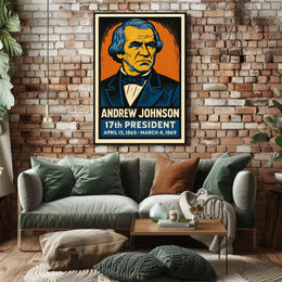 Andrew Johnson 17th President Poster