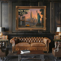 Iconic New York City Travel Poster Print
