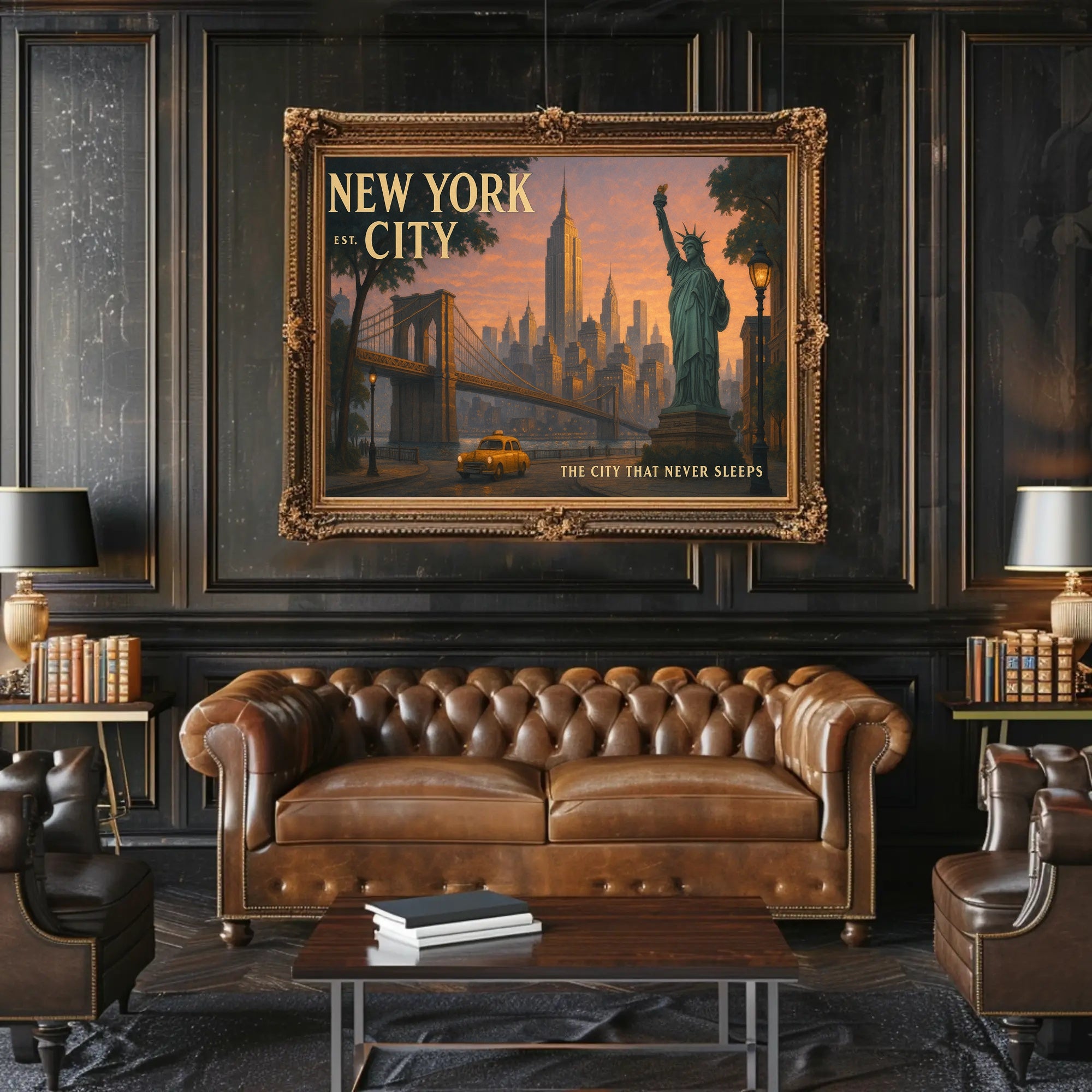 Iconic New York City Travel Poster Print