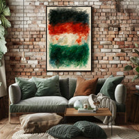 Abstract Watercolor Flag Poster
