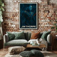 Jim Thorpe Iconic Athlete Poster