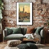 Scenic View of Hamburg Poster PosterGoat