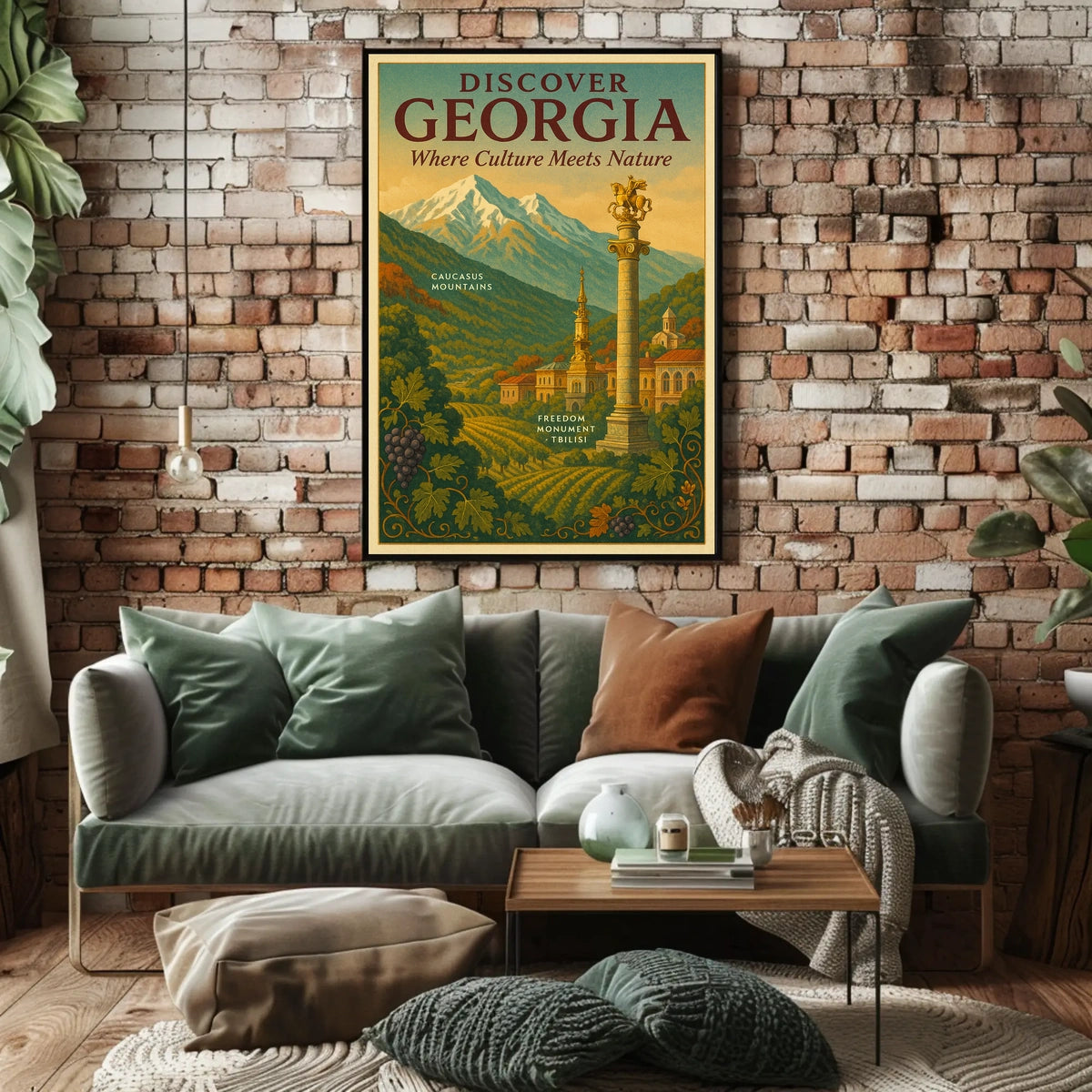 Discover Georgia Where Culture Meets Poster