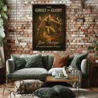 Vintage Athlete Heroics Commemorative Sports Poster
