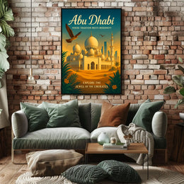 Abu Dhabi Where Tradition Meets Poster