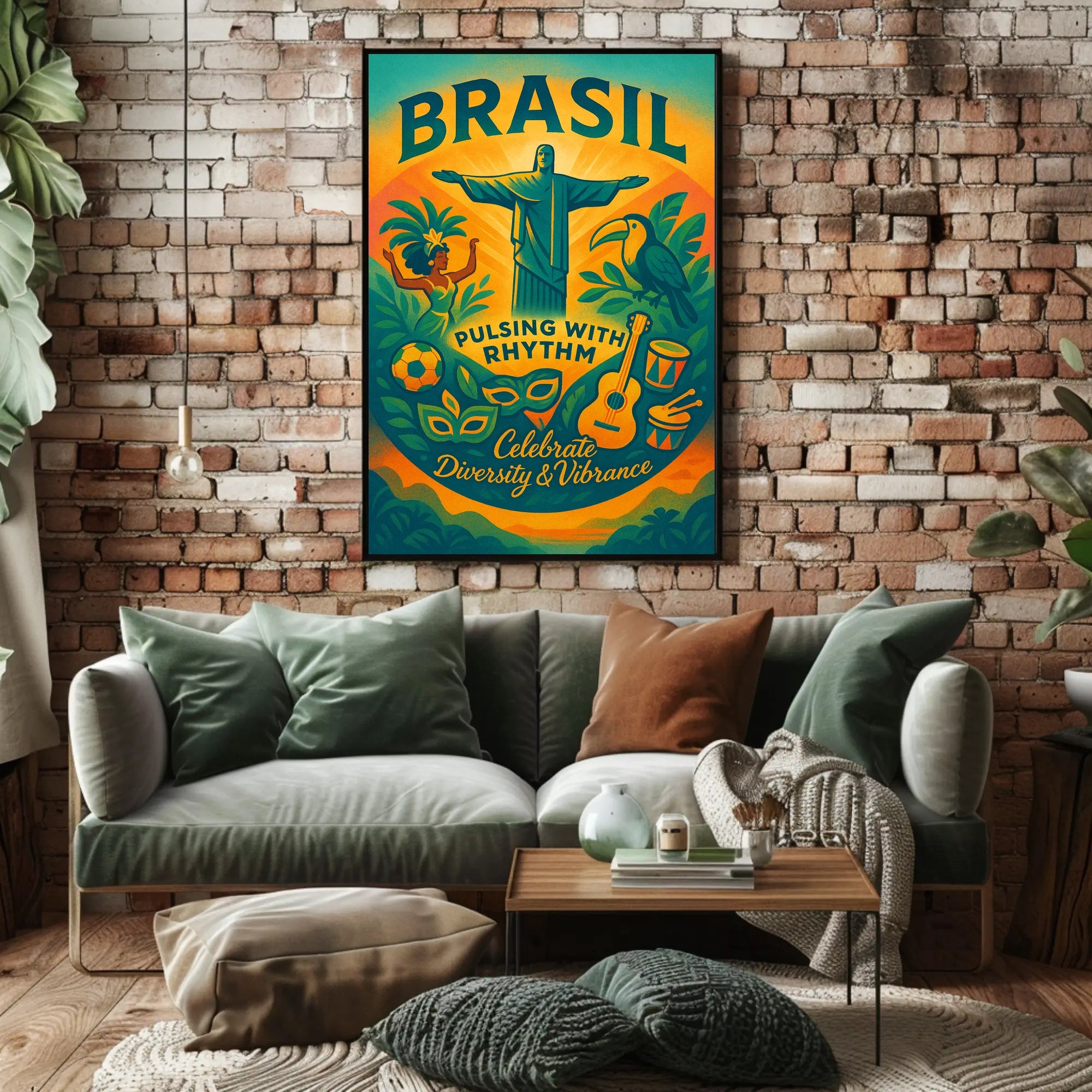 Brazilian Cultural Celebration Festive Artwork Cultural or Heritage Poster