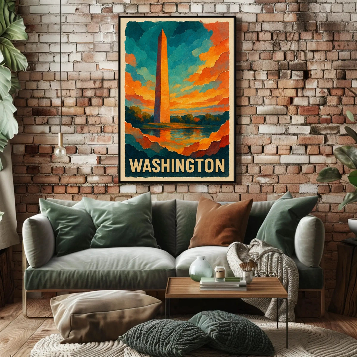Washington Monument At Sunset Poster