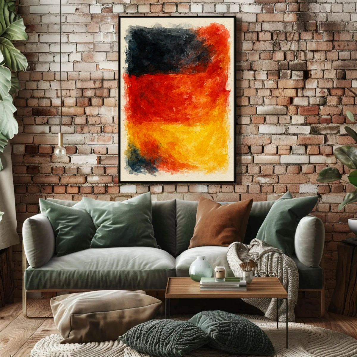 Abstract Expression Of National Colors Poster