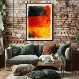Abstract Expression Of National Colors Poster