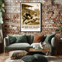 1897 Home-Plate Collision Poster