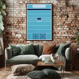 Abstract Geometric Composition Minimalist Poster