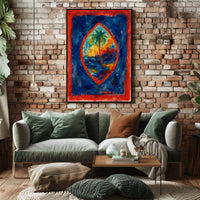 Tropical Oasis In Watercolor Poster