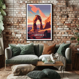 Arches National Park Travel Poster Print