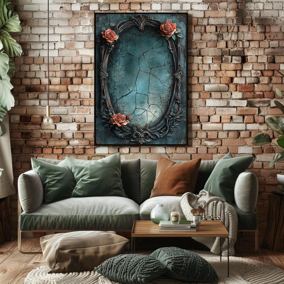 Ornate Vintage Beauty & Decay Art Print Abstract Poster