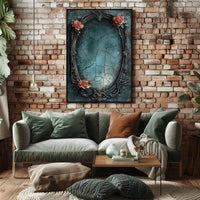Ornate Vintage Beauty & Decay Art Print Abstract Poster