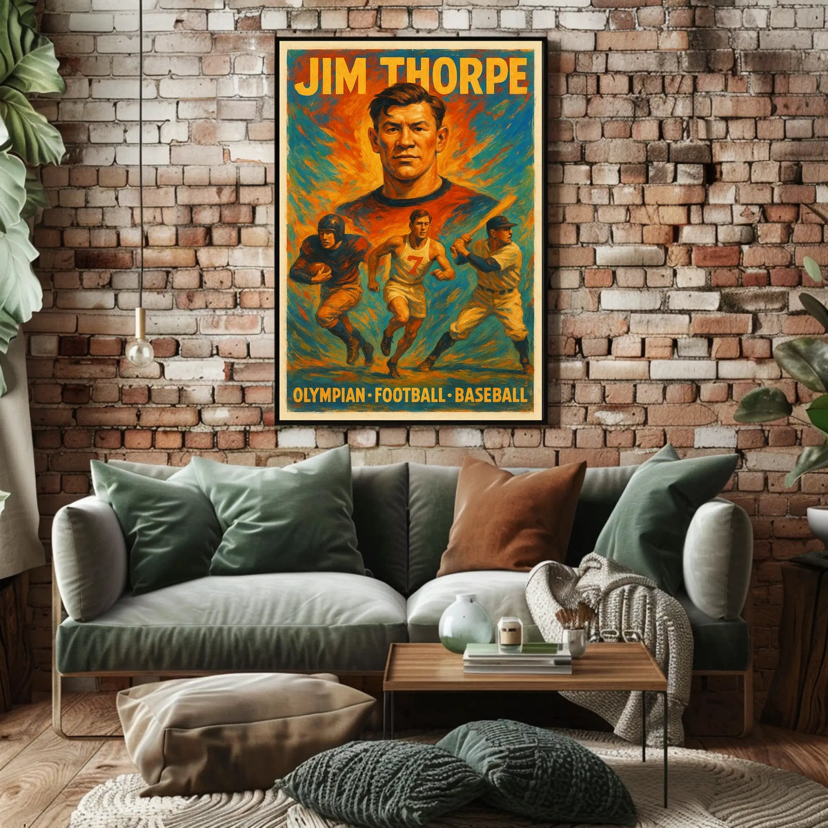 Celebrating Jim Thorpe A Multisport Legend Poster