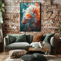 Mystical Dragon Fantasy Art Poster: Hyper-Realistic Design PosterGoat
