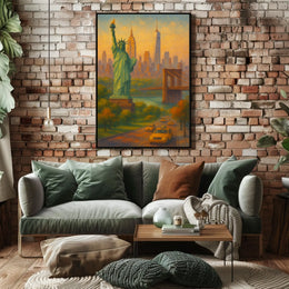 Iconic New York Cityscape Poster For Home Decor Lovers
