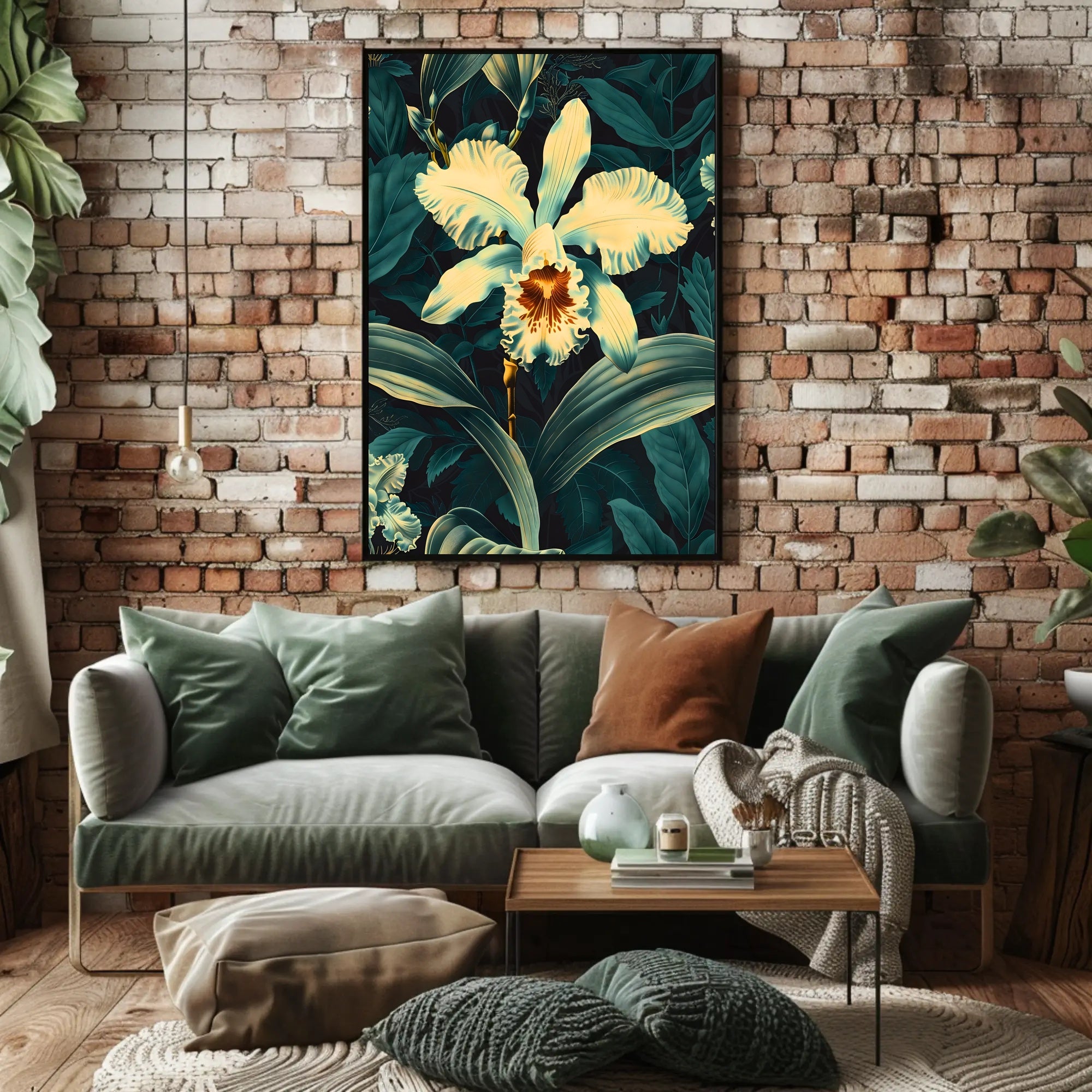 Enchanting Orchid Illustration William Morris Art Poster