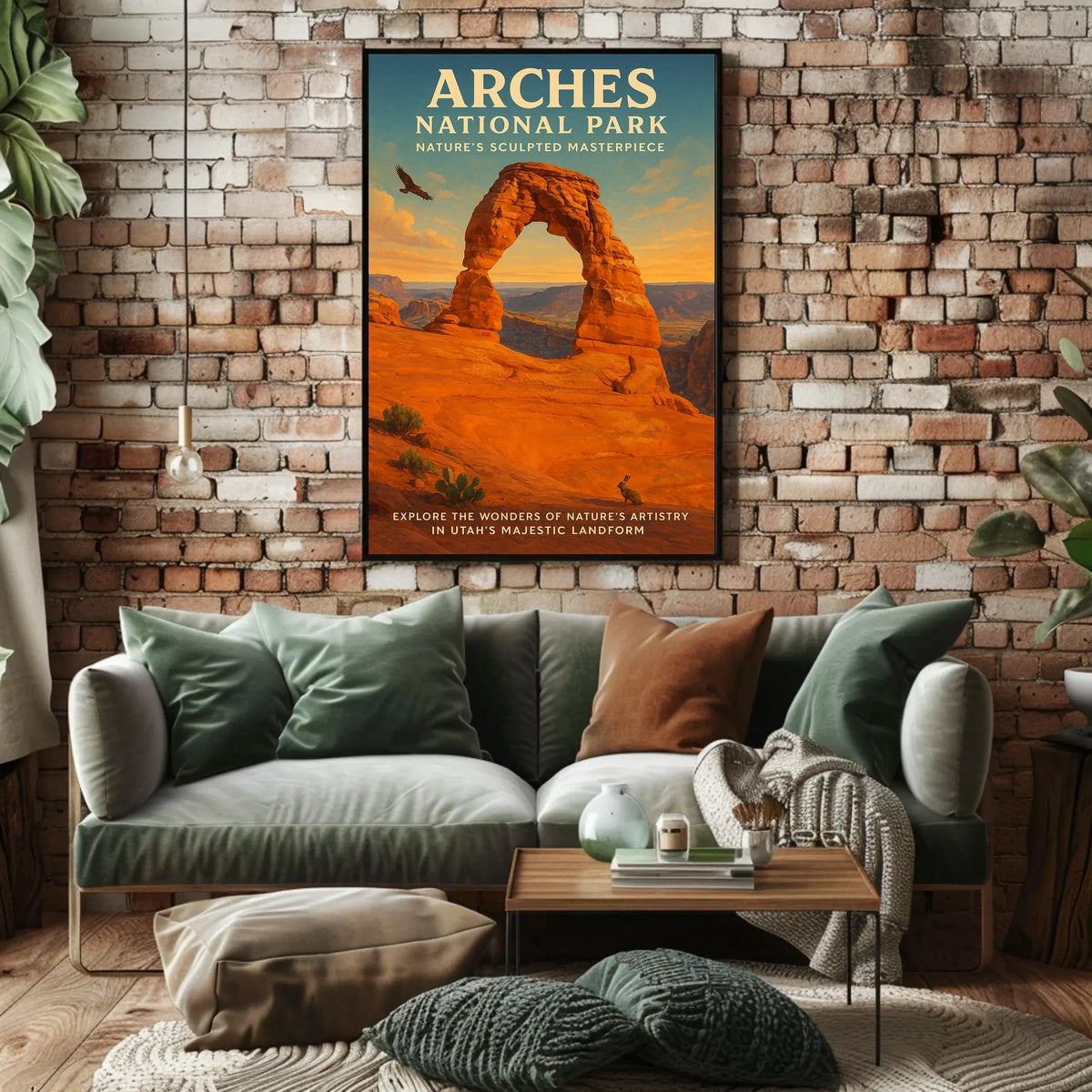 Arches National Park Scenic Vintage Travel Poster