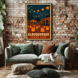 Albuquerque Desert Glow Poster