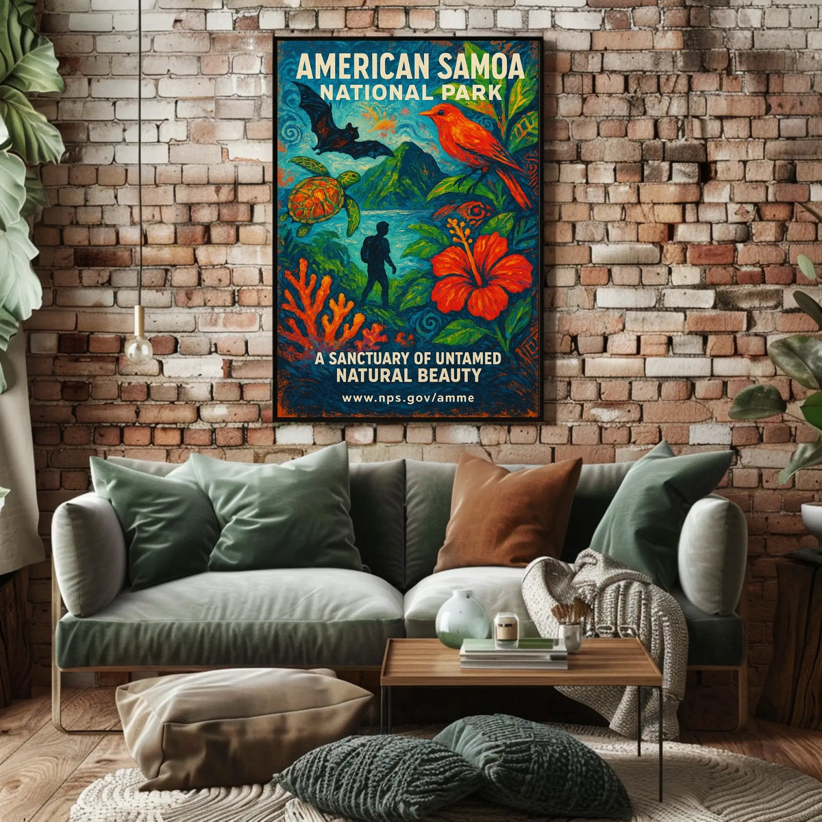 American Samoa Sanctuary National Park Poster