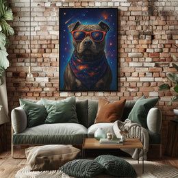 Cosmic Canine Wall Art Print for Dog Lovers