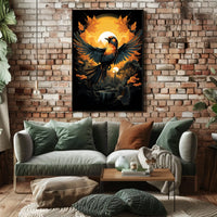 Sunset Symphony A BirdS Journey Poster