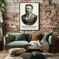 Theodore Roosevelt 26th President of the United States Reflections Poster