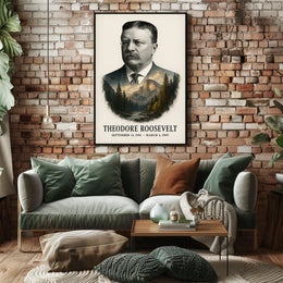 Theodore Roosevelt 26th President of the United States Reflections Poster
